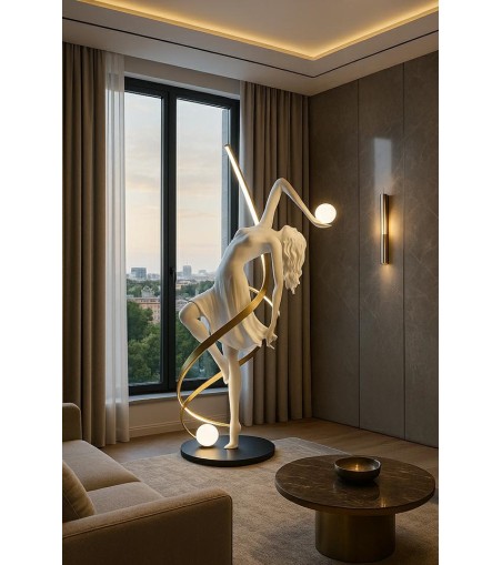 MOOSEE lampa podłogowa DANCING QUEEN  biała