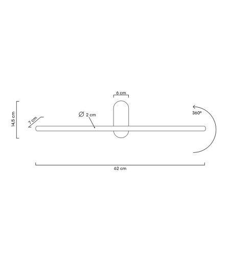 MOOSEE lampa ścienna TOBIA złota
