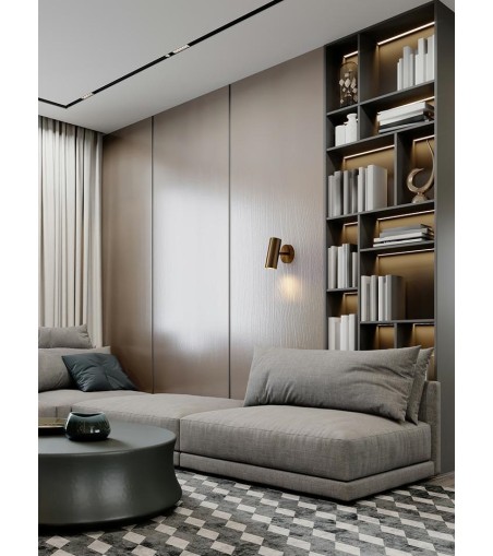 MOOSEE lampa ścienna SPOT złota