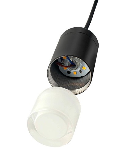 MOOSEE lampa ścienna FLUSSO WALL 3        czarna