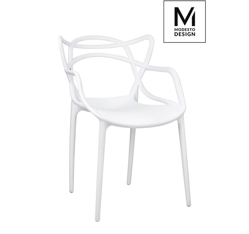 MODESTO krzesło HILO białe - polipropylen