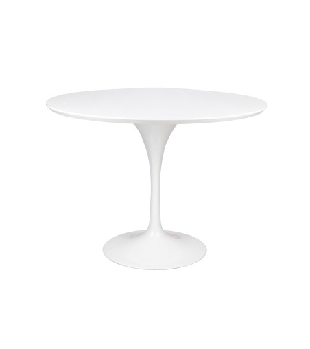 Stół TULIP PREMIUM 100 biały  - MDF, metal