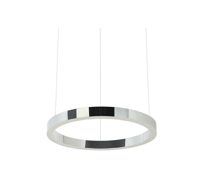 Lampa wisząca RING 40 srebrna - LED, stal polerowana