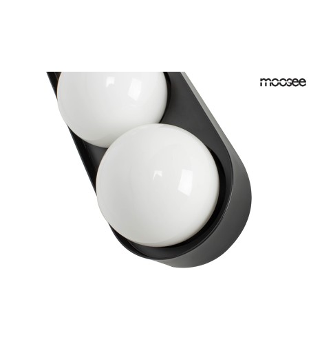 MOOSEE lampa ścienna DROPS 3 czarna