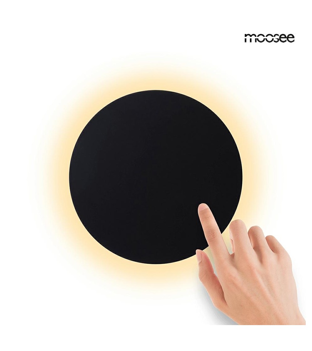 MOOSEE lampa ścienna SHADOW SUN 25 czarna