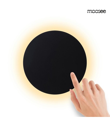 MOOSEE lampa ścienna SHADOW SUN 25 czarna