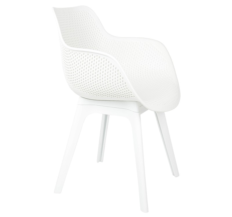 Krzesło LANDI białe - polipropylen