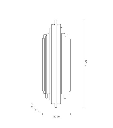 MOOSEE lampa ścienna HARMONIC złota
