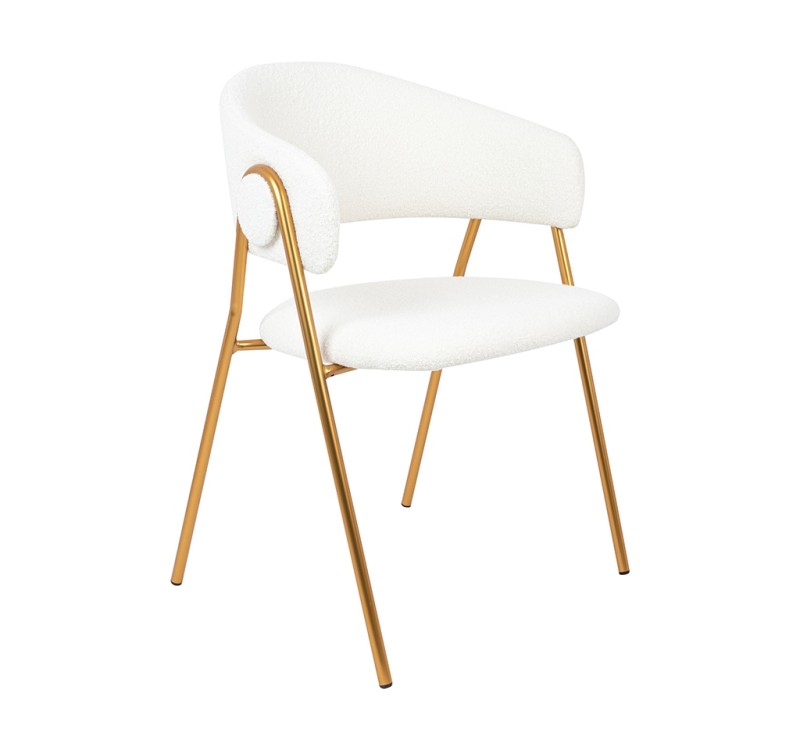 Krzesło VERSO BOUCLE białe