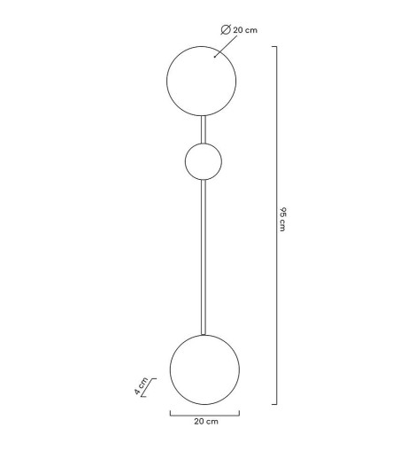 MOOSEE lampa ścienna SHADOW 2 złota