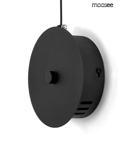 MOOSEE lampa ścienna FLAT czarna
