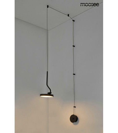 MOOSEE lampa ścienna FLAT czarna