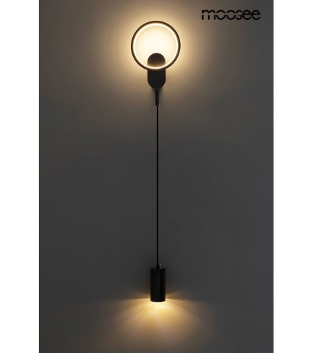 MOOSEE lampa ścienna COMO czarna