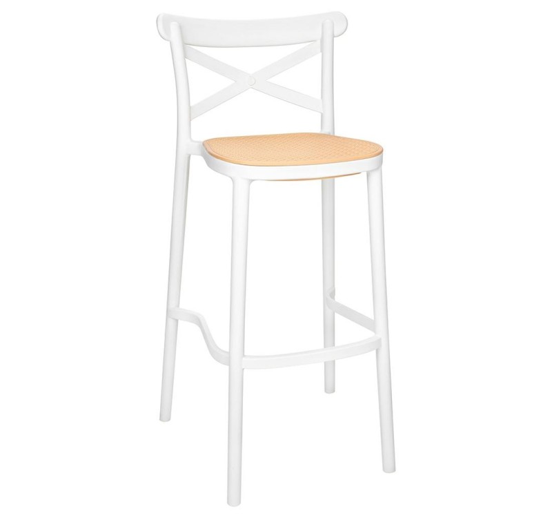 Krzesło barowe COUNTRY białe