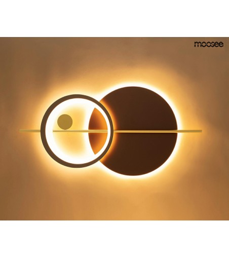 MOOSEE lampa ścienna MOONS złota
