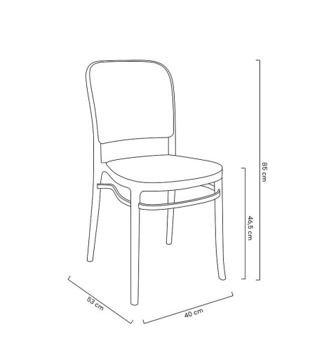 Krzesło WICKY białe