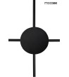 MOOSEE lampa ścienna SHADOW 4 czarna