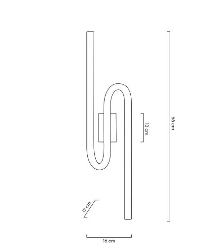 MOOSEE lampa ścienna MACAROON złota