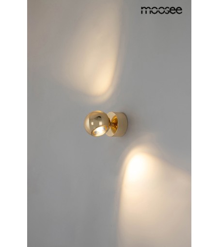 MOOSEE lampa ścienna EOS złoty