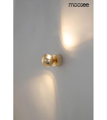 MOOSEE lampa ścienna EOS złoty