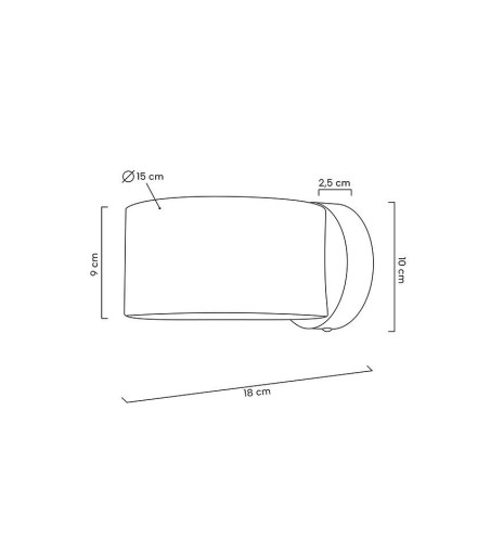 MOOSEE lampa ścienna ARRO złota