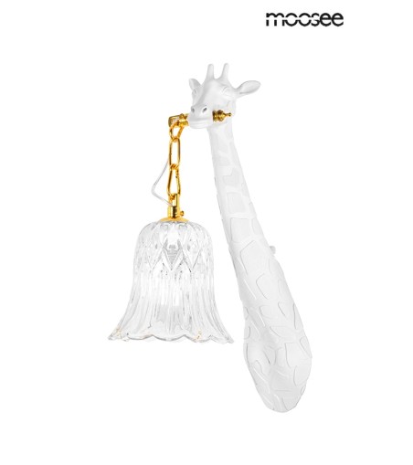 MOOSEE lampa ścienna GIRAFFE biała