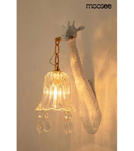 MOOSEE lampa ścienna GIRAFFE biała