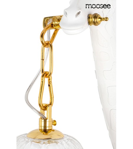 MOOSEE lampa ścienna GIRAFFE biała