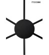 MOOSEE lampa ścienna SHADOW 6 czarna