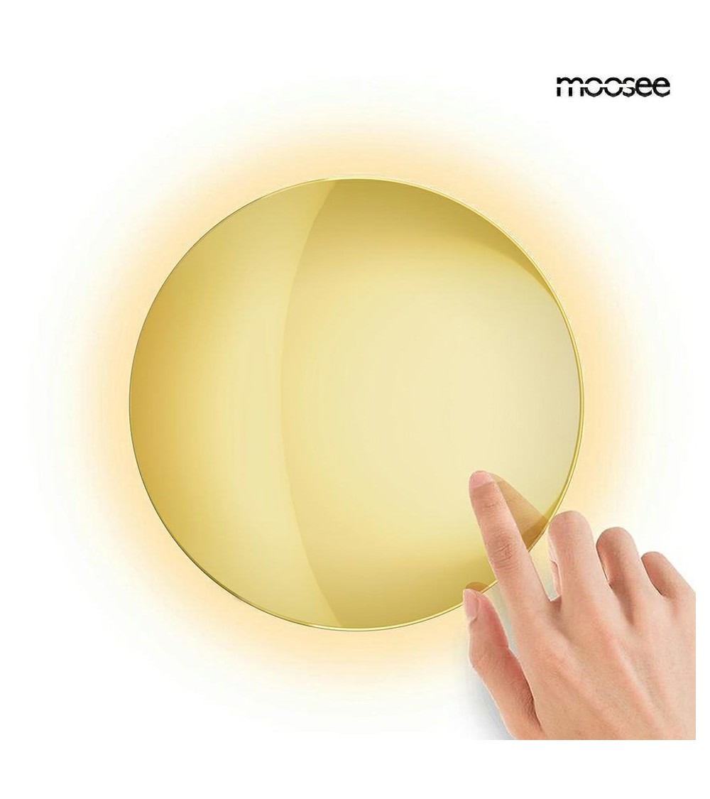 MOOSEE lampa ścienna SHADOW SUN 30 złota