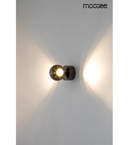 MOOSEE lampa ścienna EOS czarny chrom