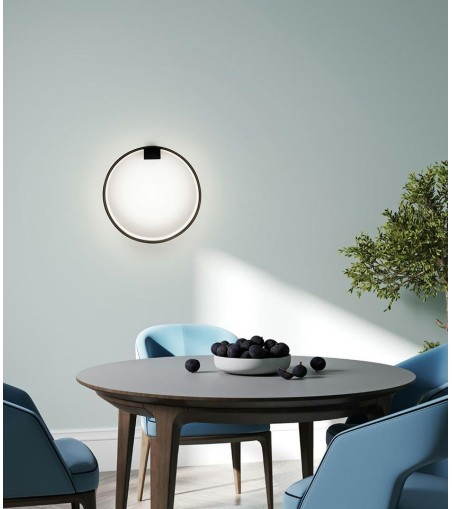 MOOSEE lampa ścienna CIRCLE WALL czarna