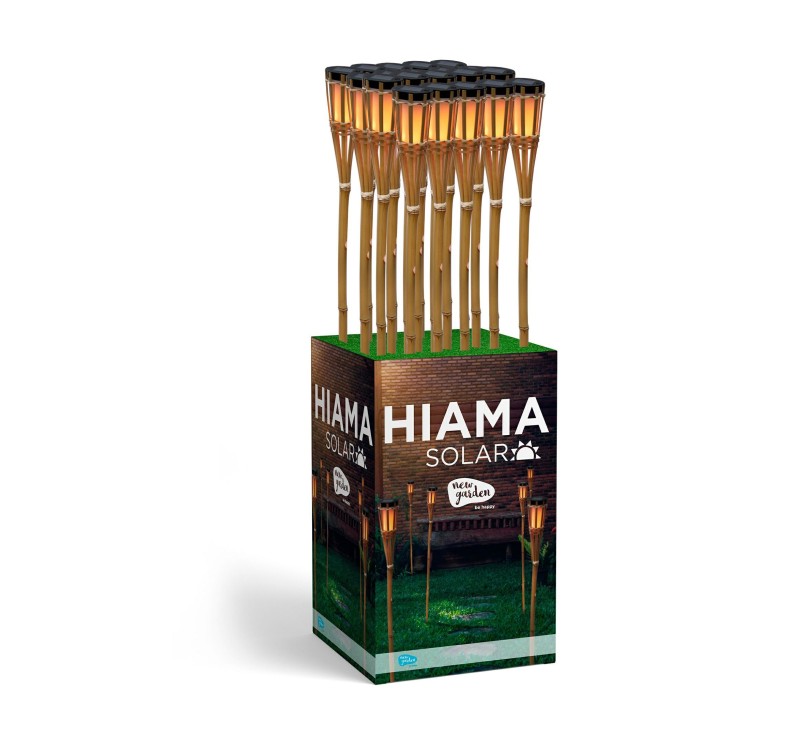 NEW GARDEN lampa ogrodowa HIAMA SOLAR z efektem płomienia (24 sztuki)