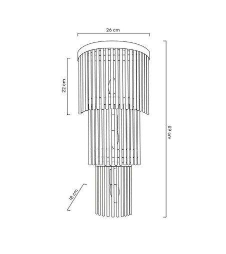 MOOSEE lampa ścienna ESTRO złota