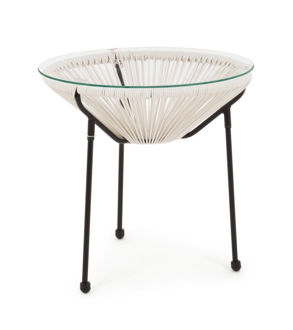 BIZZOTTO stolik ogrodowy PARKER biały