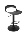 Krzesło barowe WRAPP regulowane czarne