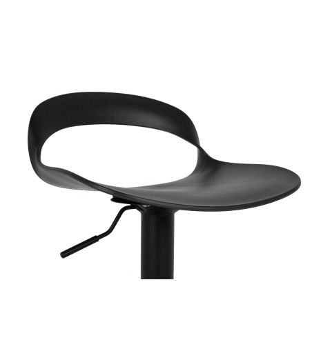 Krzesło barowe WRAPP regulowane czarne