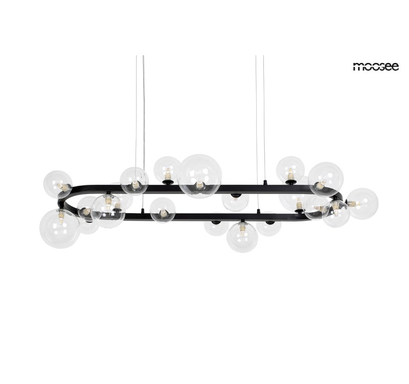 MOOSEE lampa wisząca ALURE OVAL 120       czarna