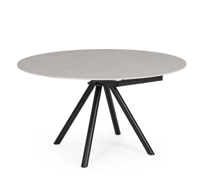 BIZZOTTO stół ogrodowy RAUNI 87-135       szary / rozkładany