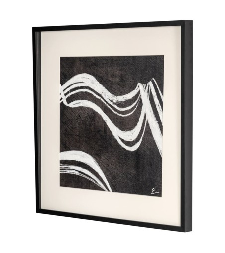 RICHMOND obraz JOZY 80x80 cm              biało-czarny