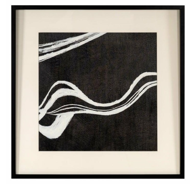 RICHMOND obraz JOZRA 80x80 cm             biało-czarny