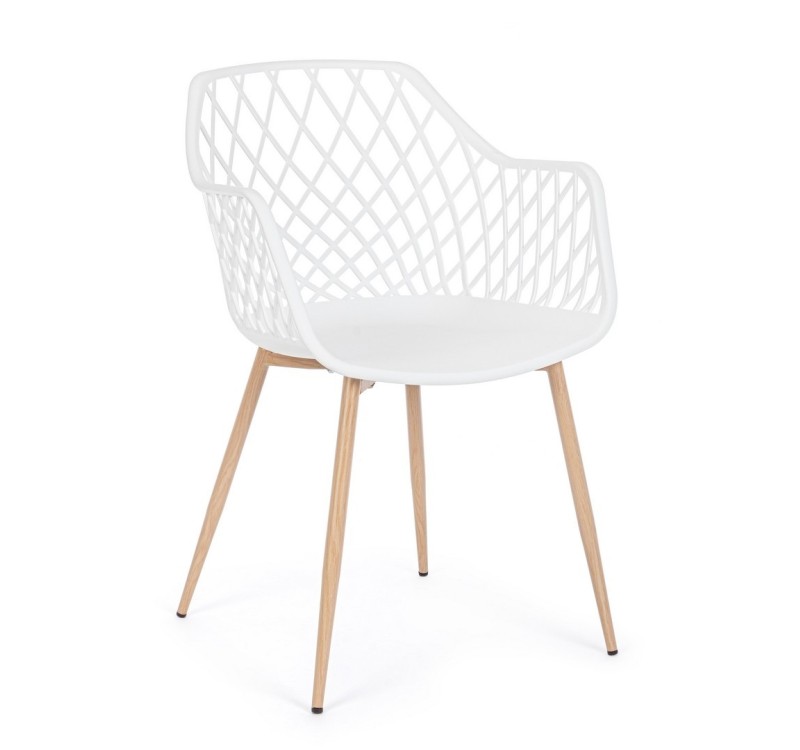 BIZZOTTO krzesło OPTIK białe