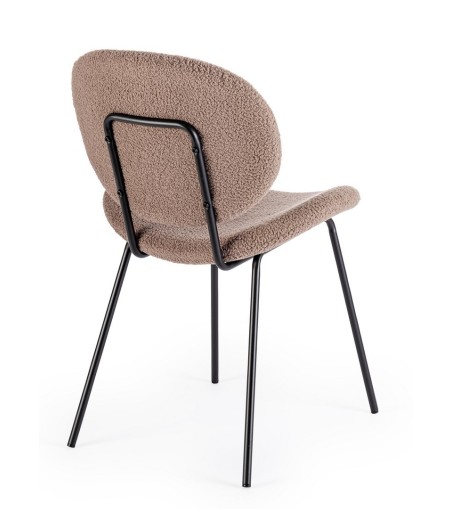 BIZZOTTO krzesło MADDIE brązowe