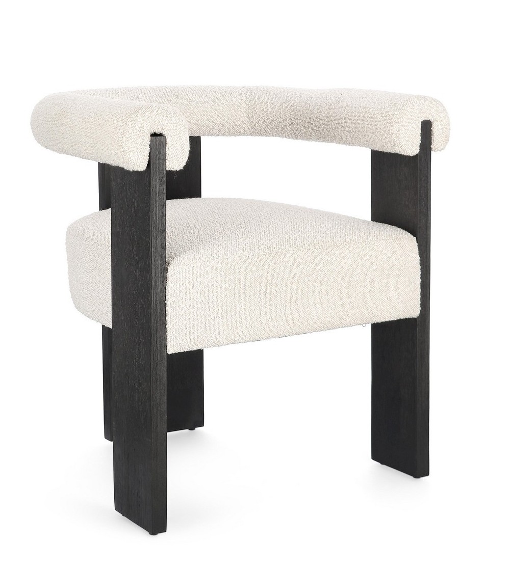 BIZZOTTO krzesło AGAPE czarno / białe