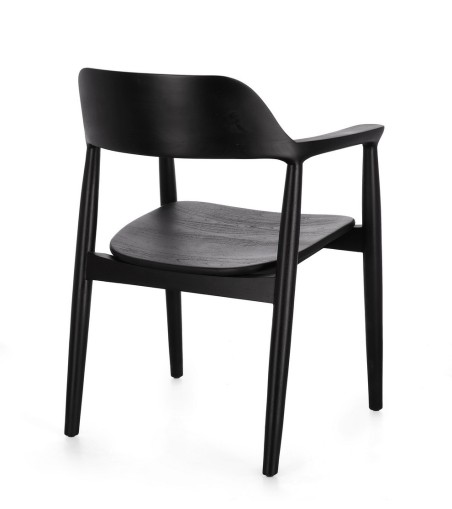 BIZZOTTO krzesło IDRIS czarne