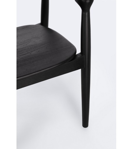 BIZZOTTO krzesło IDRIS czarne