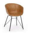 BIZZOTTO krzesło WARHOL brązowe