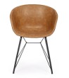 BIZZOTTO krzesło WARHOL brązowe