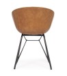 BIZZOTTO krzesło WARHOL brązowe