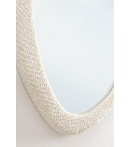 BIZZOTTO lustro ścienne BOUCLÉ 59x90 cm   białe